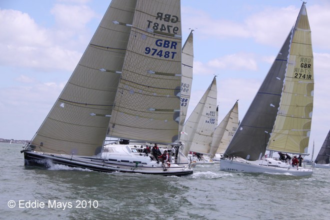 IRC1 start of Race 2 - Royal Southern Yacht Club - June Regatta 2010 © Eddie Mays - copyright http://www.eddiemays.com
